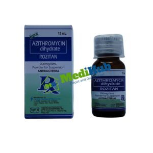 Azithromycin (ROZITAN) 200mg/5mL Suspension 15mL