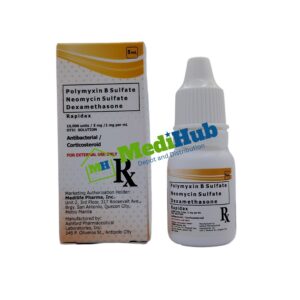 Polymyxin B + Neomycin + Dexamethasone (RAPIDAX) Otic Solution 5ml
