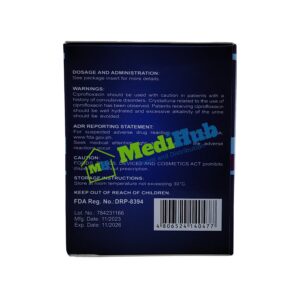 Ciprofloxacin (CYFROX) 500mg Tablet 100's box side view