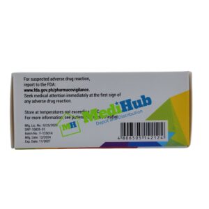 Iron (FERRICORE) 105.6mg Sugar-Coated Tablet 100's box side view
