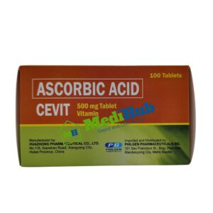 Ascorbic Acid (CEVIT) 500 mg Vitamin 100's box front view