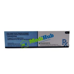 Silver Sulfadiazine (FARADERM) 10mg/g Cream 30g box Front View