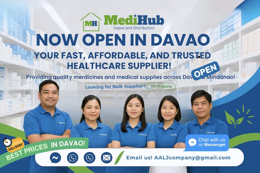 Medihub Depot and Distribution announcement now open in Davao